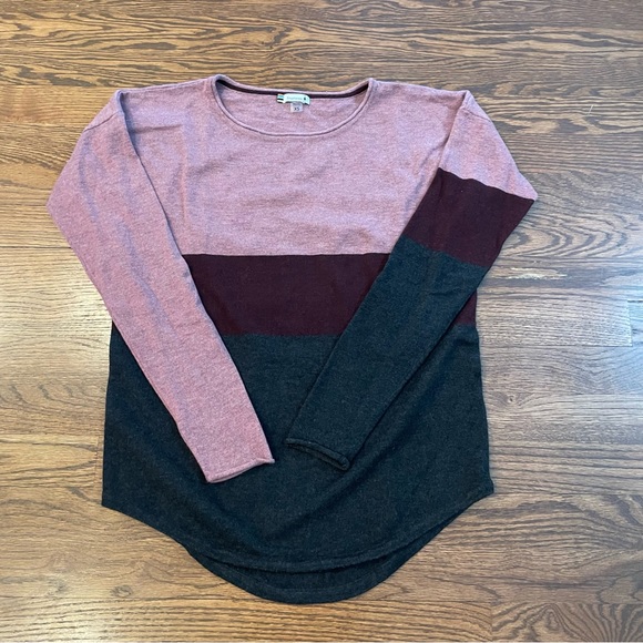 Smartwool | Colorblock Pink Gray Sweater Merino Wool | XS - Picture 4 of 9